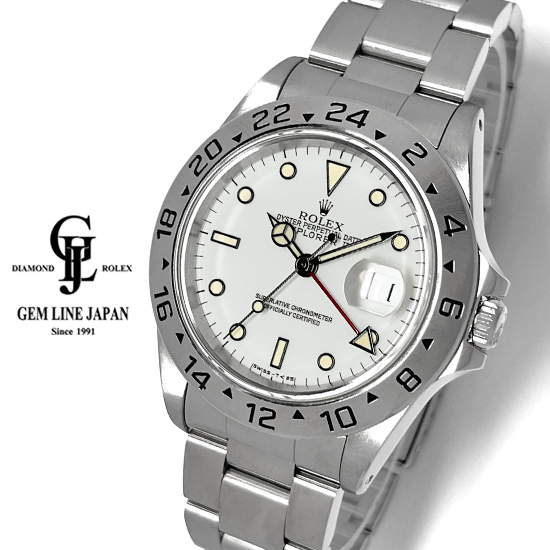ロレックス エクスプローラー2 S番 16570 ROLEX 腕時計 白文字盤
