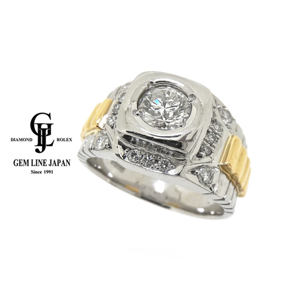 K18 Pt900 ダイヤモンド 0.30ct コンビ ダイヤ リング 指輪クローバージュエリー出品一覧