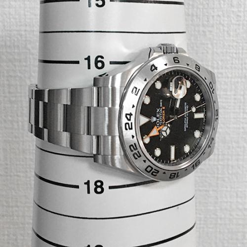 美品 ロレックス エクスプローラーII 216570 ランダム番 ルーレット刻印 ブラック メンズ 自動巻き 腕時計