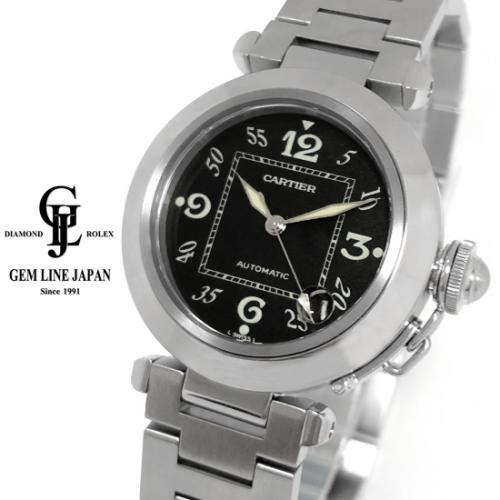 カルティエ 腕時計 パシャC W31043M7 黒