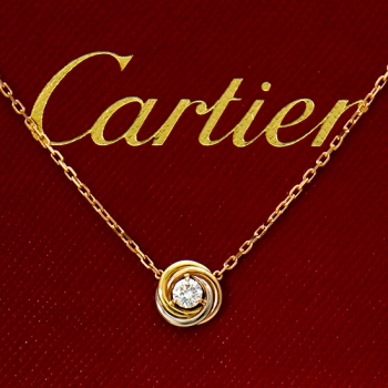 Cartier カルティエ トリニティ ダイヤ ネックレス